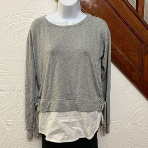 White House Black Market Women’s faux Layered Sweatshirt Size S